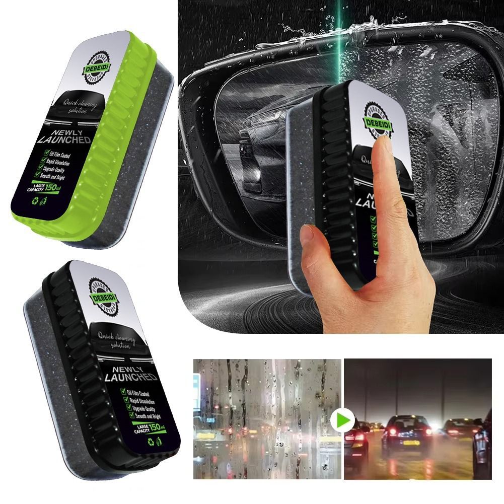 1 pc Car Glass Oil Film Removing Cleaner Glass Polish Cleaner Windscreen