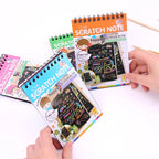 Scratch Note Black Cardboard Creative DIY Draw Sketch Notes for Toy Notebook School Supplies