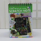 Scratch Note Black Cardboard Creative DIY Draw Sketch Notes for Toy Notebook School Supplies