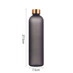 650ml Water Bottles For Girls Frosted Motivational Water Bottle With Time Marker Leakproof Outdoor Fitness Sport Drinking Bottle