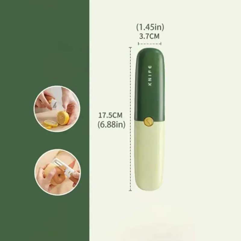 2 In 1 Fruit Cutting Knife and Peeler Stainless Steel