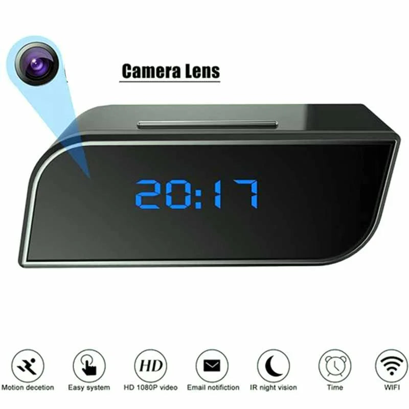 Wireless Wifi IP 1080P HD Clock Camera