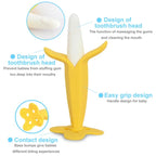 Baby Banana Teether Soothing Pain Relief Soft Baby Teething Toys Baby Toy Banana Molar Tooth Toothbrush Chew Baby Silicone Gum