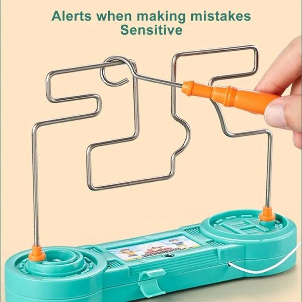 Bump Maze Montessori Toy Electric Wire Maze Roller Game Touch Maze Puzzle Toy Collision Game Education Concentration Toy