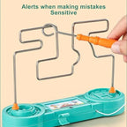 Bump Maze Montessori Toy Electric Wire Maze Roller Game Touch Maze Puzzle Toy Collision Game Education Concentration Toy