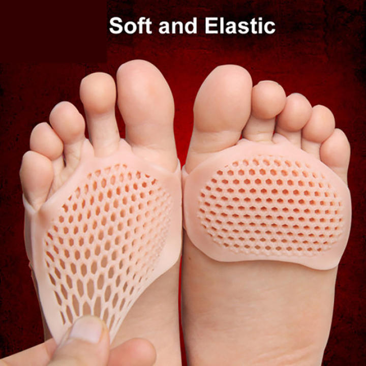 Insoles Forefoot Pads for Women High Heel Shoes Foot Blister Care Toes Insert Pad Silicone Gel Insole Cushions Pain Relief Splin