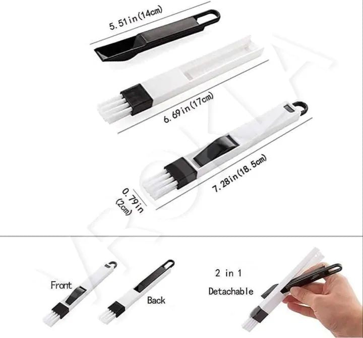 Cleaning Brush 1PC Multifunction Window Perfect for Windows Keyboards and Kitchen Surfaces Dual Use Design with Scraper and Bristles Compact Durable Easy to Use and Store