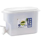 Cold Kettle with Faucet Refrigerator Fruit Teapot Summer Household Lemonade Bottle Large Capacity Ice Water Cool Bucket