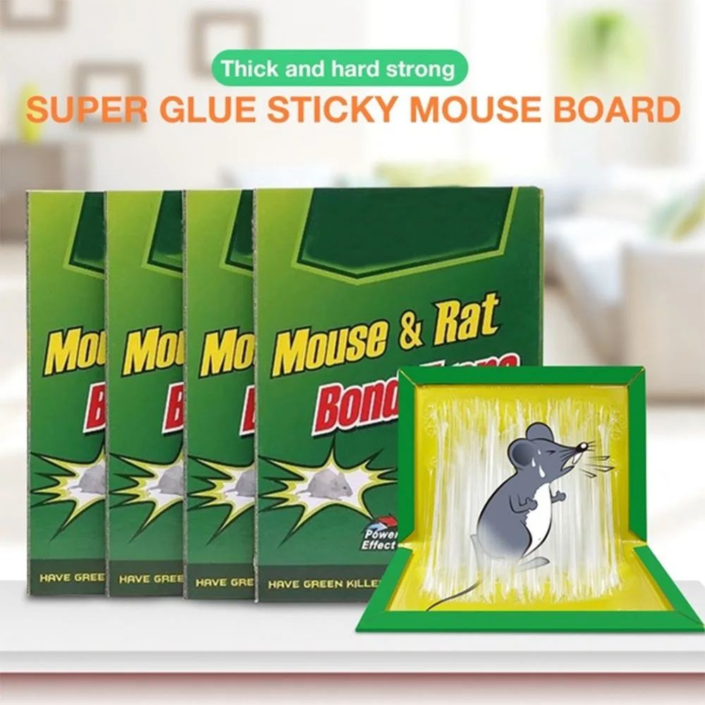 Sticky Mouse Board Efficient Strong Big Rat Paste Household Mousetrap Rat Poison Rat Glue Boards Clip