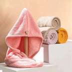 Hair Dryer Cap Towel Wrap Towel Quick Dry Cap Towel 100% Cotton Turban