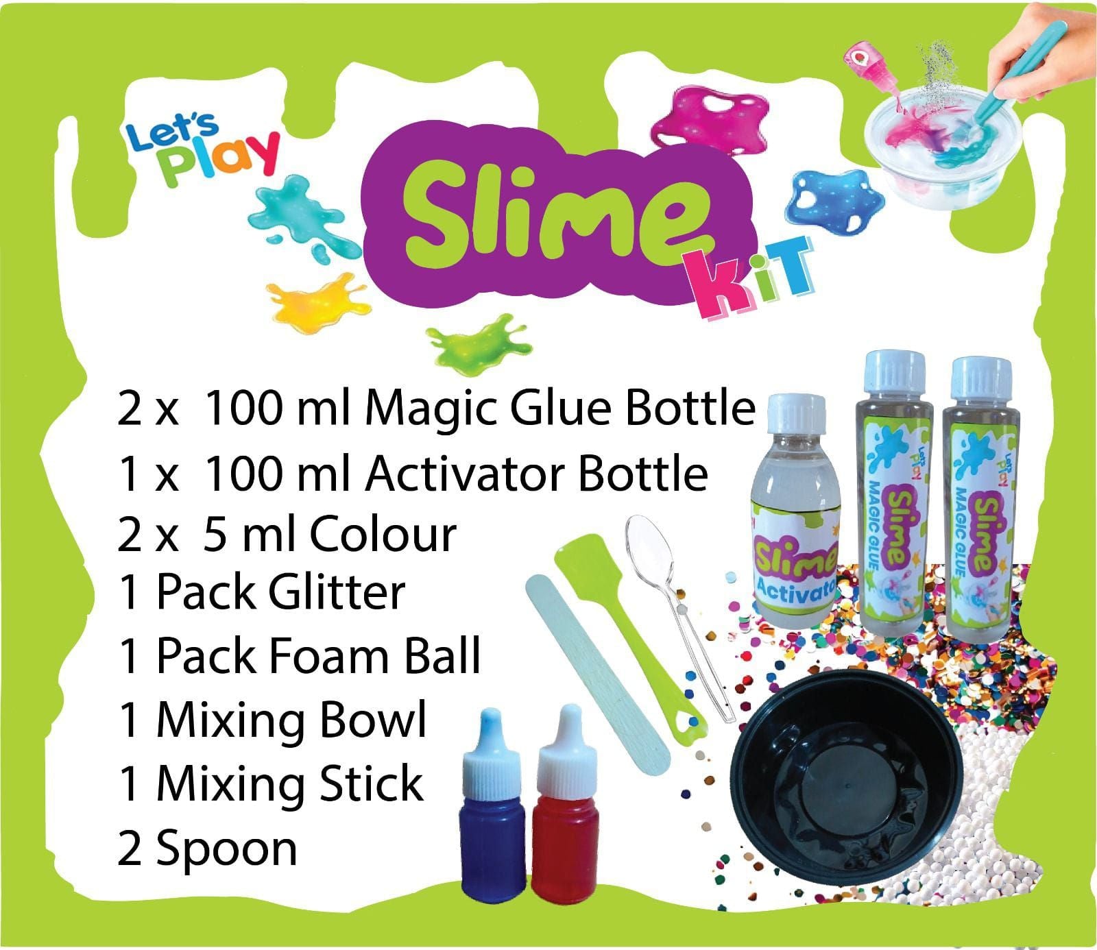 Kids Slime Lab Kit With Accessories Make Your Own Slime- Slime Making Kit Slime Kits For Girls And Boys Slime Kit For Kids