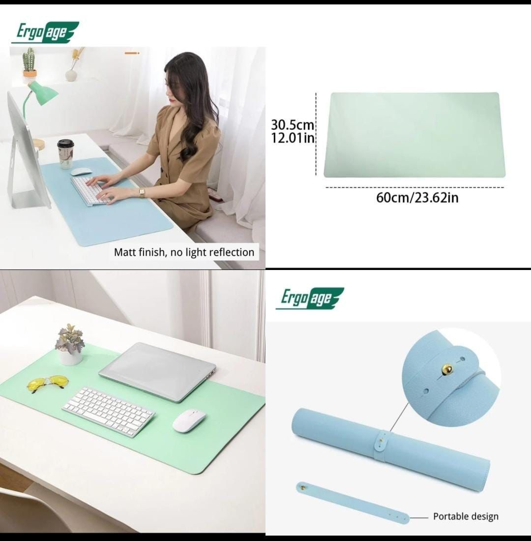 Laptop Matt Desk Mat Computer Table Protector Mat Multi use Synthetic Leather Matt Large
