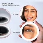 Led Pocket Mirror Rechargeable Compact LED Mirror