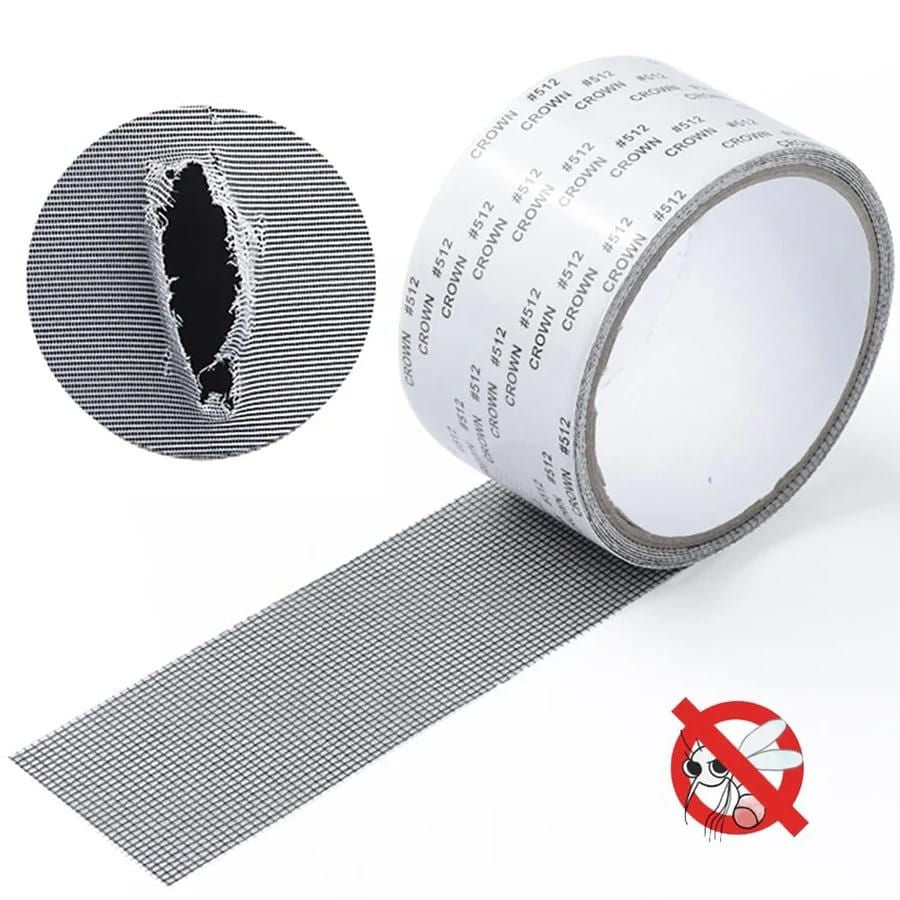 Mesh Roll Tape Window Screen Repair Patch Keep Mosquitoes Out With Our Anti insect Self-adhesive Mesh Patch Tape 2 Meter