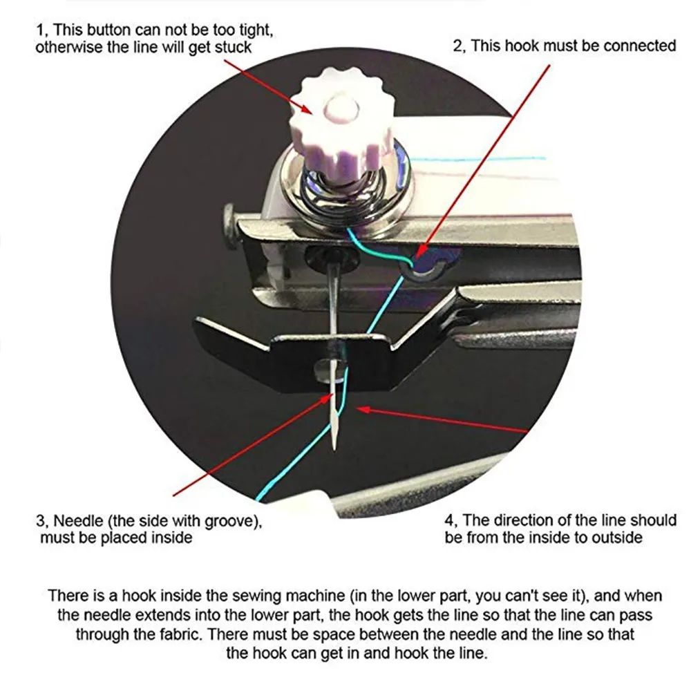 Mini Portable Handy Sewing Machine Handheld Sewing Machine Stitch Household Tool for Kids Clothing, Fabric, Home Travel Use, Gift for Kids & Adult