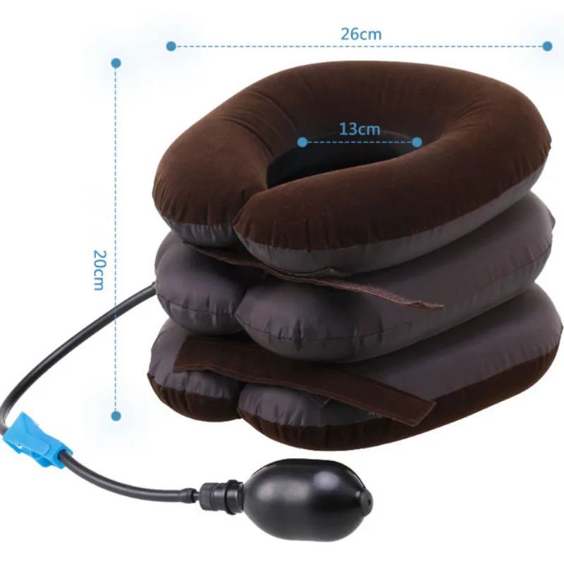 Neck Stretcher Inflatable Air Neck Traction Apparatus Device Soft Neck Cervical Collar Pillow Pain Stress Pain Relief Tractor