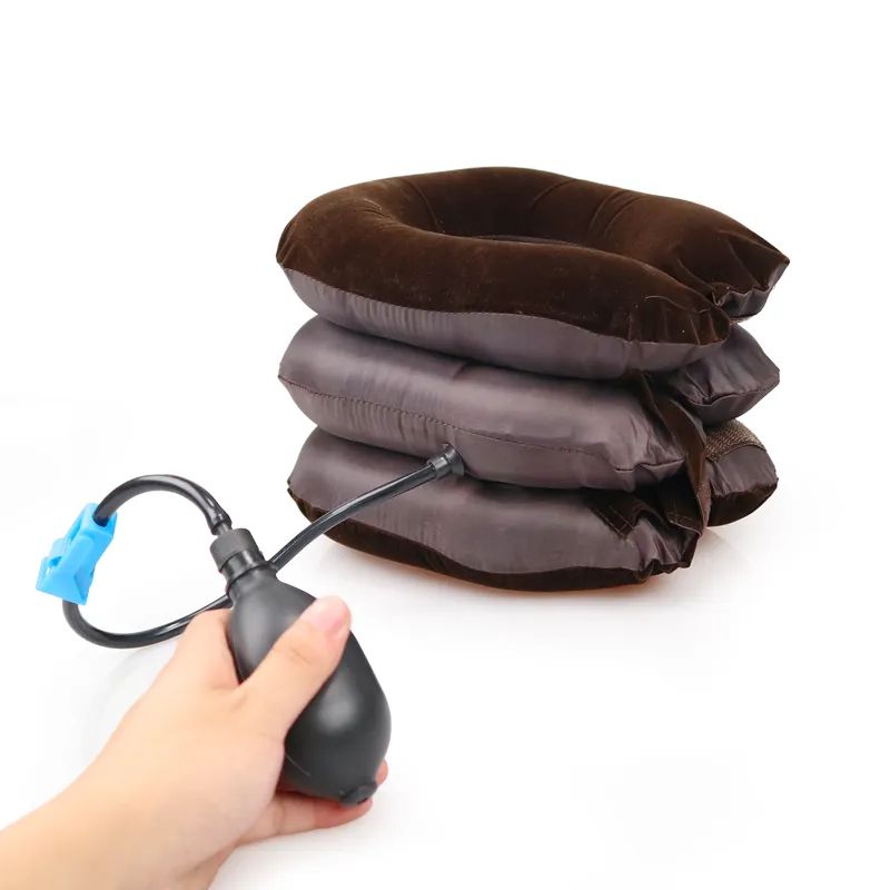 Neck Stretcher Inflatable Air Neck Traction Apparatus Device Soft Neck Cervical Collar Pillow Pain Stress Pain Relief Tractor