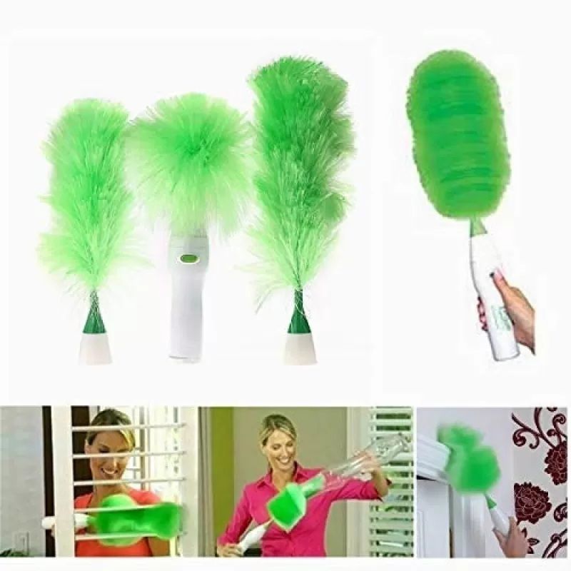 Newest Go Duster Cell Operating 360 Rotating Feather Duster Dust Cleaning Brush