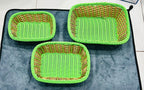 1 pcs(SMALL) NYLONE CANE MATERIAL FOOD SERVING BREAD BASKET / NAAN BASKET
