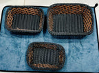 1 pcs(SMALL) NYLONE CANE MATERIAL FOOD SERVING BREAD BASKET / NAAN BASKET