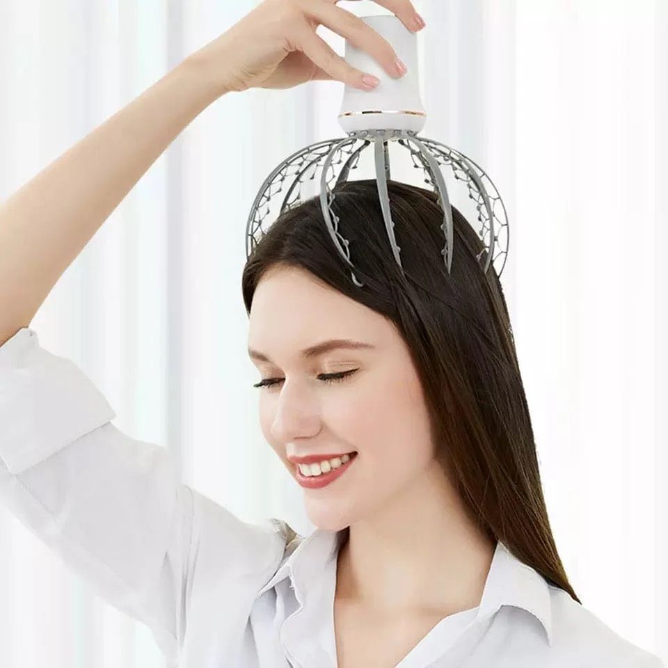 Octopus Electric Head Scalp Massager Head Massage Relaxation Device Health Care Vibrator Head Massager