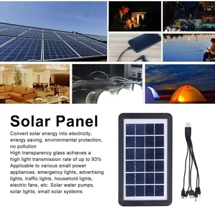 Portable Solar Panel Power Generation GD-10X System Multi Functional Power Supply Small Size Monocrystalline Solar Panel