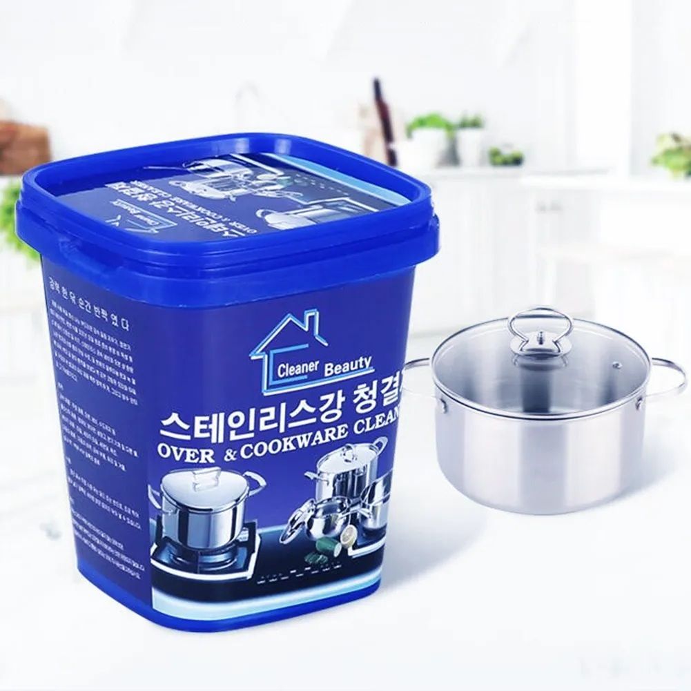 Rust Cream Powerful Stainless Steel Cookware Cleaning Paste Household Kitchen Cleaner Washing Pot Bottom Scale Strong Cream