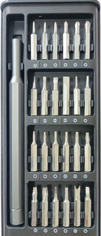 Precision Screwdriver Set with Case 24 in 1 Magnetic Mini Screwdriver Kit for Phones Computers Watches Glasses Game Consoles Cameras