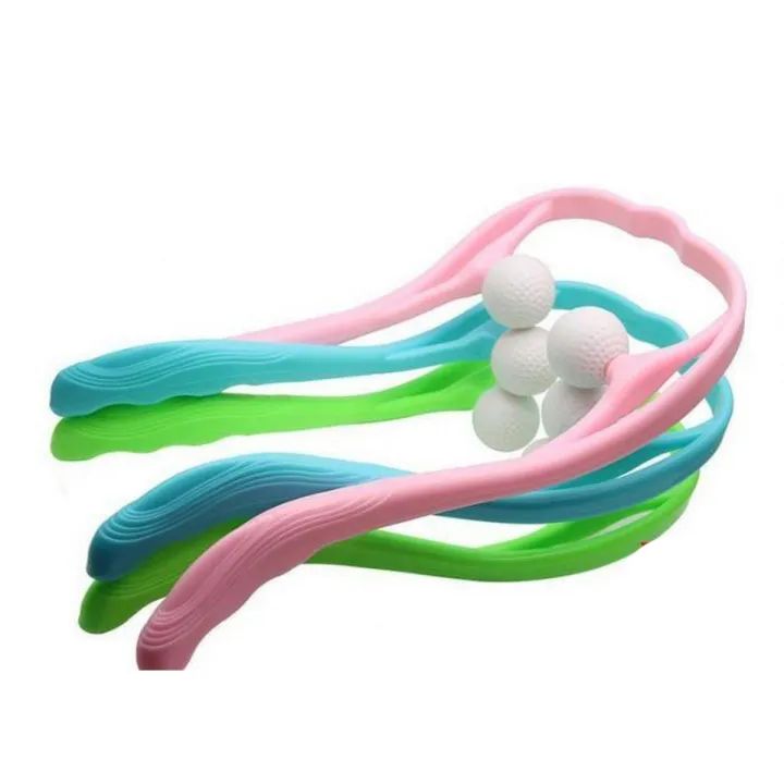 Pressure Point Therapy Massager Comfortable Neck Massager Roller Shoulder Back Pain Ball Deep Tissue Dual Trigger Point Lightweight Portable