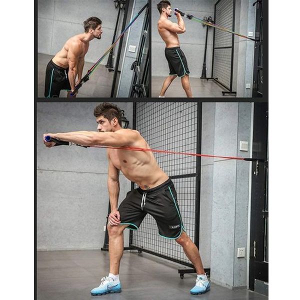 Profession Elastic Fitness Resistance Band Multifunctional Adjustable Chest Expander Hand Muscle Exerciser Training Fitness Tool