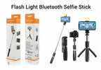 R1s Bluetooth Selfie Sticks with Remote and Selfie Light 3-in-1 Multifunctional Selfie Stick Tripod Stand Mobile Stand Compatible with All Phones 360° Rotation Long Selfie Stick with LED Fill Light