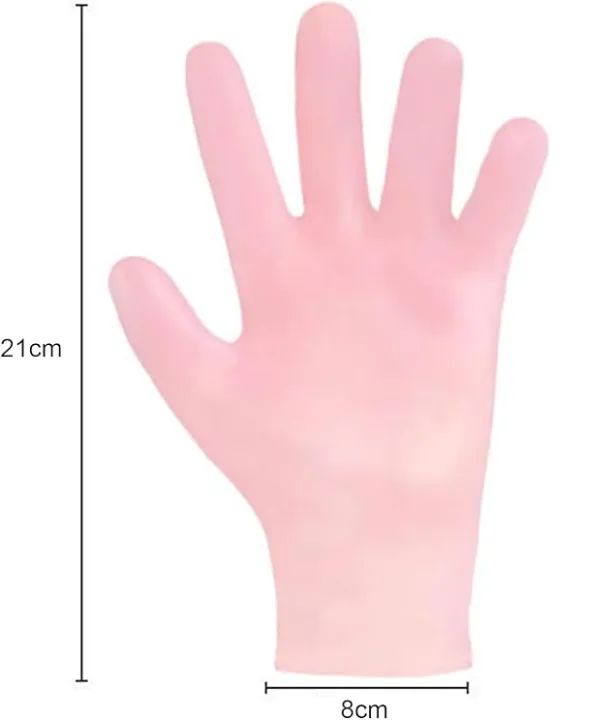 (1 Pair) Gel Gloves Moisturizing Whitening Exfoliating Smooth Beauty Hand Care Silicone Hand Glove Waterproof Cleaning