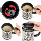 Self Stirring Coffee Mug Cup Funny Electric Stainless Steel Automatic Self mixing Spinning Home Office Travel Cup