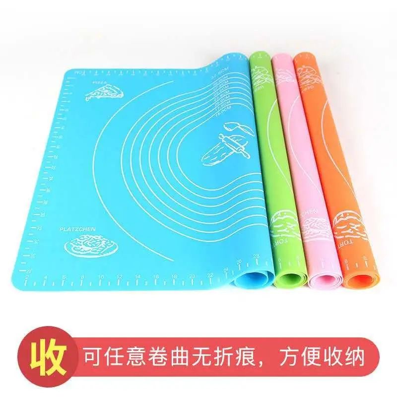 Silicone Baking Roti Mat With Measurements Heat Resistant | Non Stick Flour Rolling Mat | Baking Kneading Dough Pad