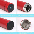 Smart Thermos Water Bottle LED Digital Temperature Water Bottle Display Stainless Steel Coffee Thermal Vaccum Mug Intelligent Insulation Cups Vacuum Flask Temperature Bottles