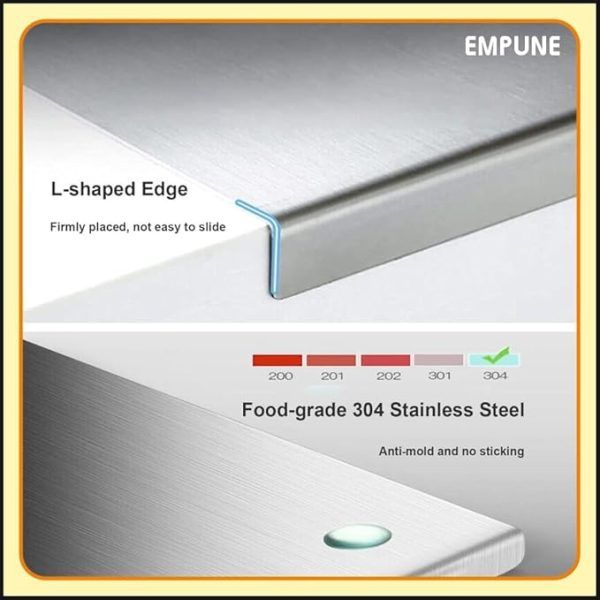 Stainless Steel Cutting Board Durable Rolling Pins For Baking Kitchen Perfect For All Your Chopping Needs