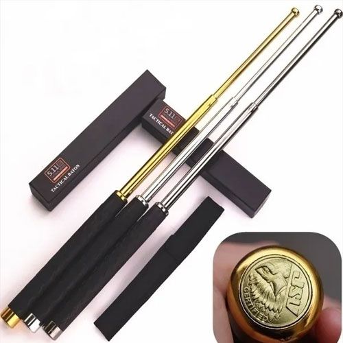 Steel Baton Stick Steel Self Protective Metal Stick