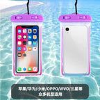 Universal Mobile Phone Transparent Waterproof Bag Three-Layer Sealed Drifting Beach Fishing Underwater 6 inch Swimming Dry Bag