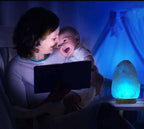 Salt Lamp USB Himalayan for Home Decor Natural Pink Rock Salt Lamp Night Light with Salt Lamp Bulb for Asthma and Allergy Relief Air Purifying Crystal Lamp to Clean Room Atmosphere and Improve Air Quality
