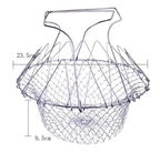 Vegetable Frying, Foldable Strainer, Chef Basket 12 IN 1