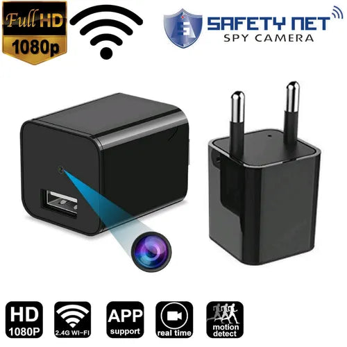 1080P HD Mini USB Wall Charger with Motion Detection