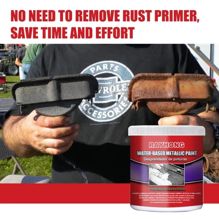 Water Based Metal Rust Remover Metallic Paint Rust Conversion Agent Rust Converter With Brush