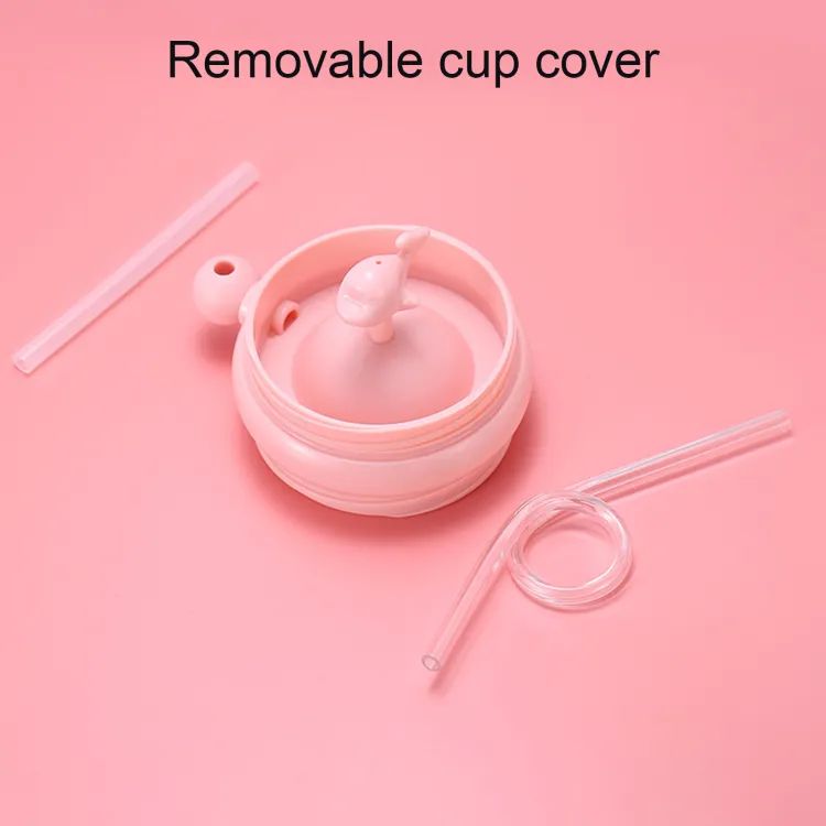 Water Cup Drop Proof Strap Design Plastic Whale Spray Drinking Cup for Children