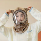 Winter face hoody Women Ear Cap Lightweight Full Protection Thick Cap