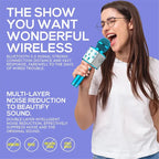 Wireless Microphone,Bluetooth Can Connect Many Devices With Speaker Rechargeable Portable Mic for Family Party