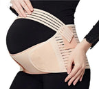 Women Pregnancy Support Belt Pregnancy Belt Support Brace Abdominal Binder Waist Support Black